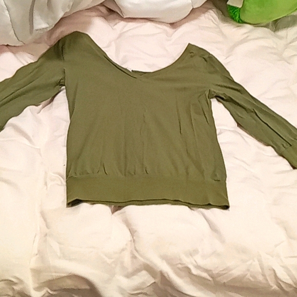 Y2k Off The Shoulder Long Sleeved Top - Picture 2 of 3